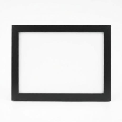 Simple black wooden tabletop memorial photo frame